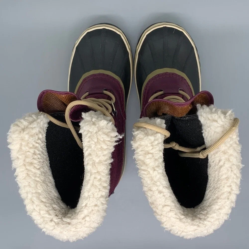 SOREL Winter Carnival Waterproof Purple‎ Snow Boots  NL1495-562 Women's Sz 8